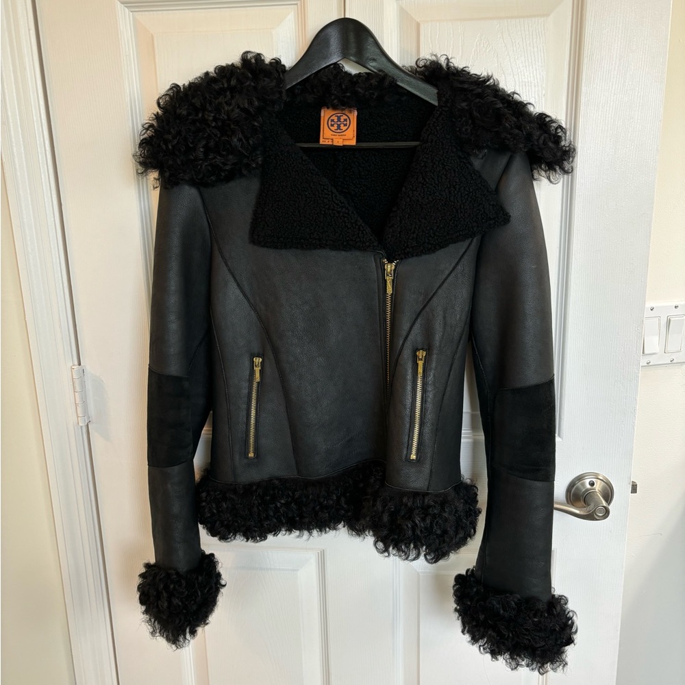 Tory burch shearling jacket